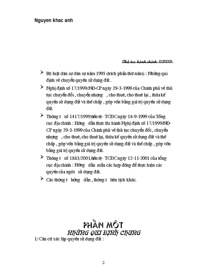 image for page Thủ tục hành chính liên quan đến vấn đề chuyển nhượng quyền sử dụng đất