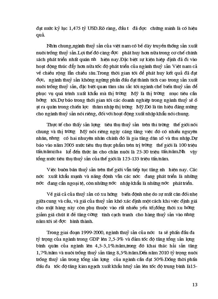 image for page Thực trạng Xuất khẩu thuỷ sản vào Mỹ qua những năm qua