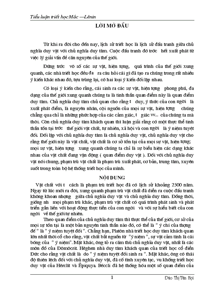 image for page Triết mác Tiểu luận triết học Mác Lênin