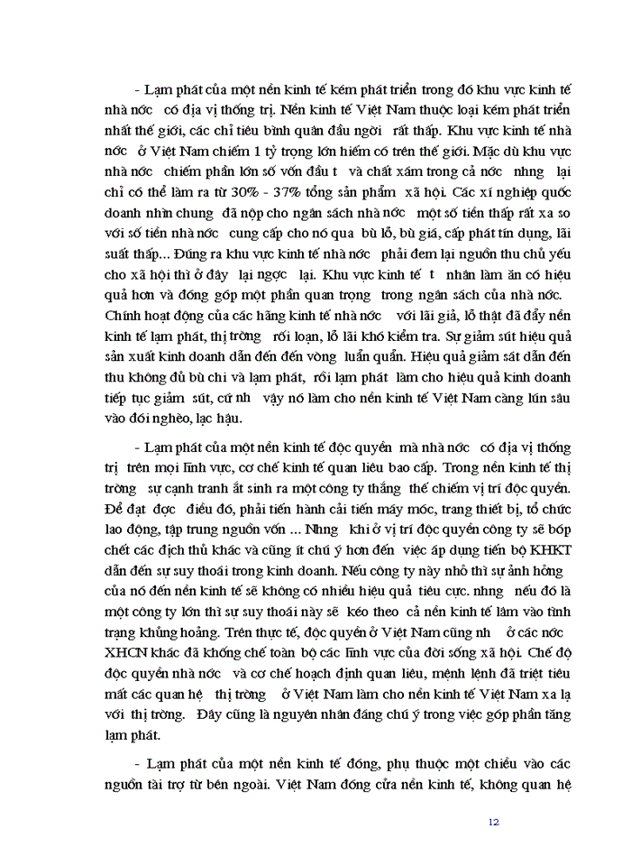 image for page Lạm phát và biện pháp khắc phục ở Việt Nam