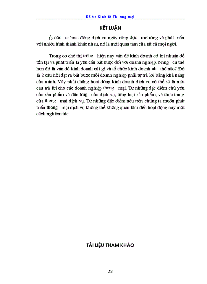 image for page Dịch vụ Thương mại và các biện pháp phát triển Thương mại dịch vụ