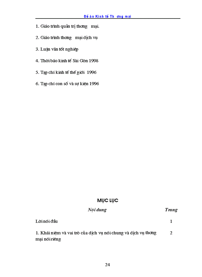 image for page Dịch vụ Thương mại và các biện pháp phát triển Thương mại dịch vụ