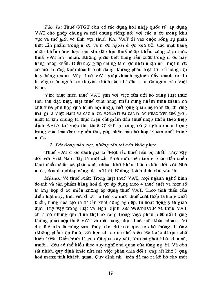image for page Bàn về thuế Giá trị gia tăng - Một số vấn đề đặt ra và Giải pháp khắc phục