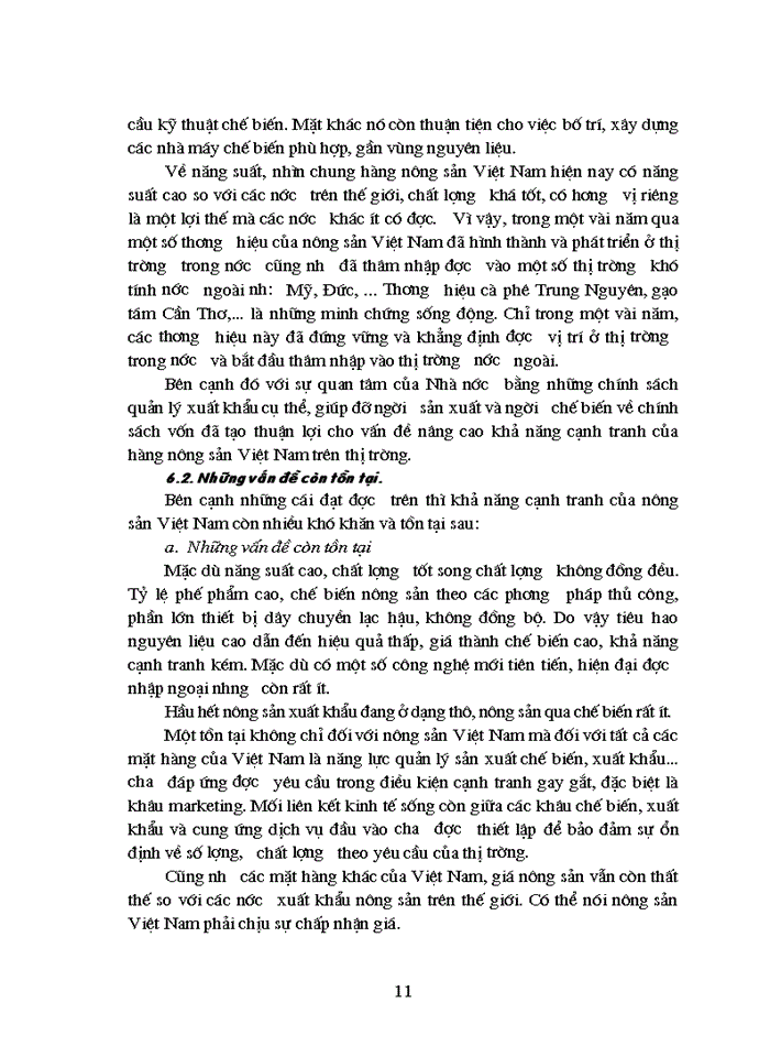 image for page Thực trạng cạnh tranh của hàng nông sản Việt Nam trên thị trường