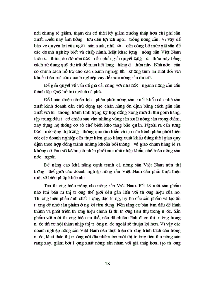image for page Thực trạng cạnh tranh của hàng nông sản Việt Nam trên thị trường