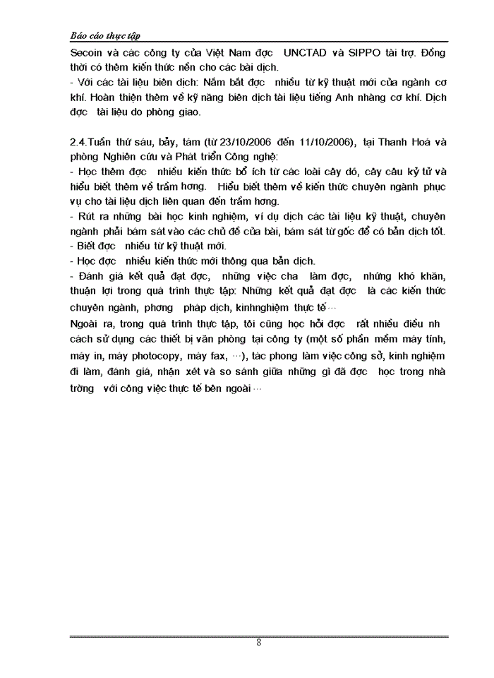 image for page Báo cáo thực tâp tập Công ty dịch vụ Thương mại và đầu tư secoin