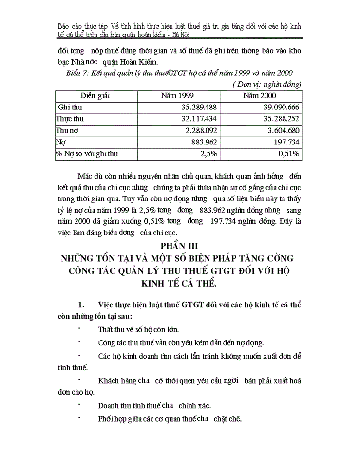 image for page Báo cáo thực tập Về tình hình thực hiện luật thuế Giá trị gia tăng đối với các hộ kinh tế cá thể trên địa bàn quận hoàn kiếm - Hà Nội