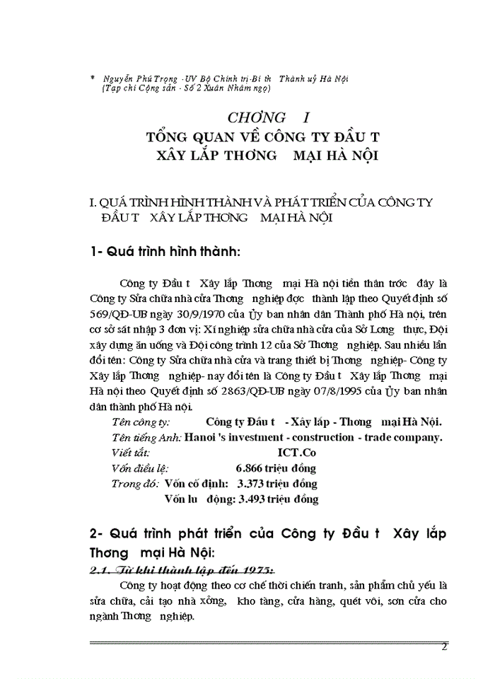 image for page Báo cáo Tại tại Công ty đầu tư Xây lắp Thương mại Hà Nội