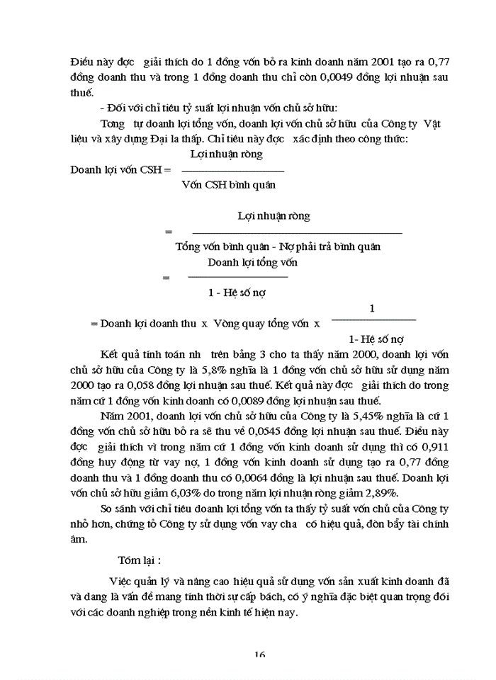image for page Báo cáo tổng hợp Công ty Vật liệu và Xây dựng Đại La