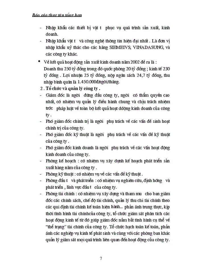 image for page Báo cáo Tại Công ty Điện Tử Viễn thông Quân Đội