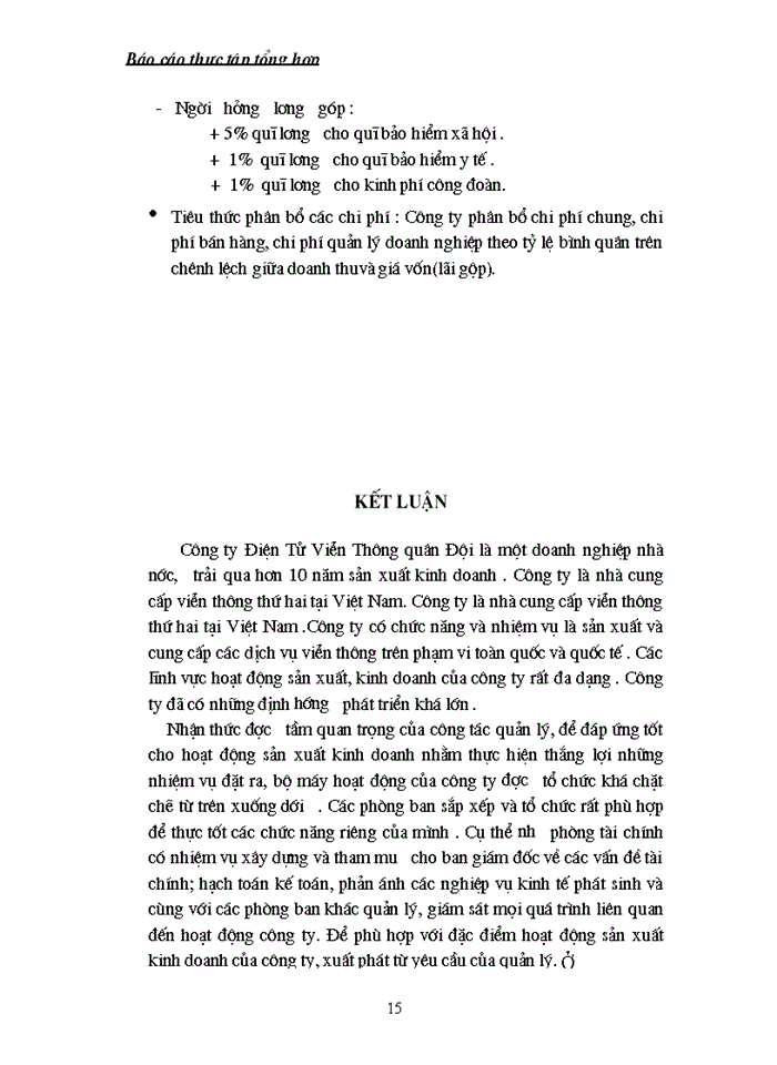 image for page Báo cáo Tại Công ty Điện Tử Viễn thông Quân Đội