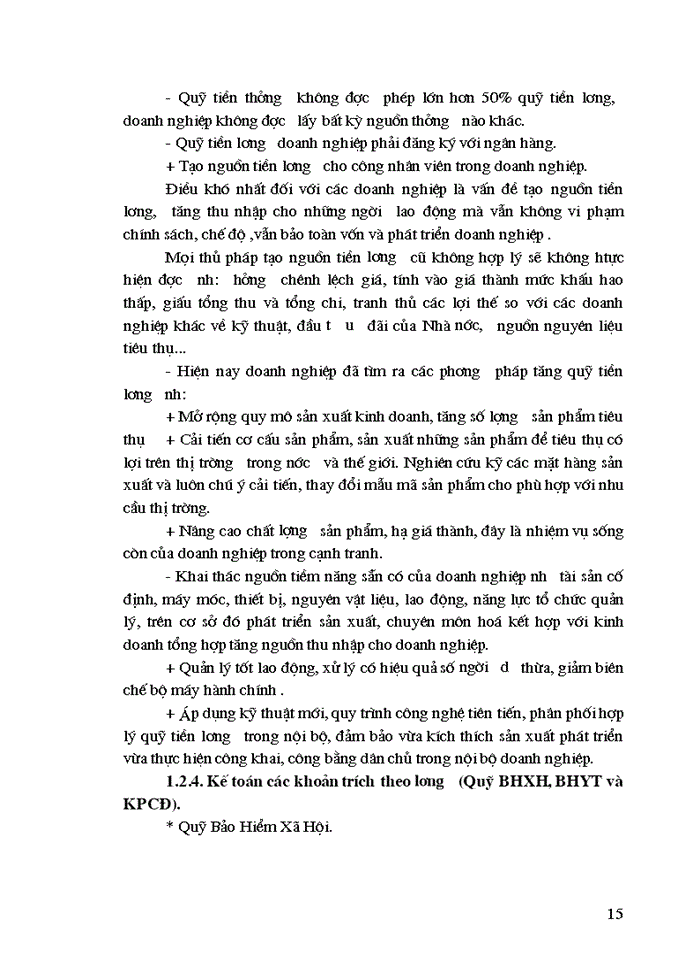 image for page Tổ chức hạch toán tiền lương và các khoản trích theo lương tại Công ty cổ phần Chương Dương