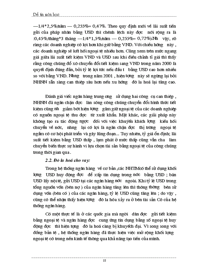 image for page Ảnh hưởng của tình trạng đô la hoá đối với nền kinh tế Việt Nam nguyên nhân và Giải pháp khắc phục