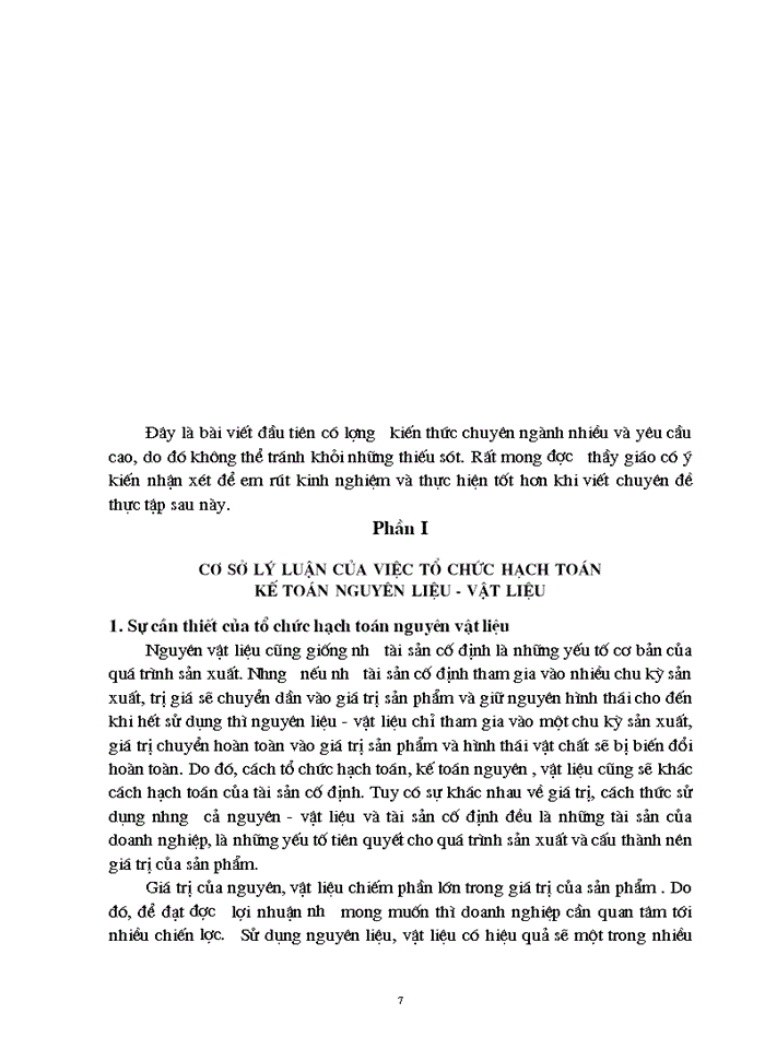 image for page Tổ chức quá trình hạch toán vật liệu