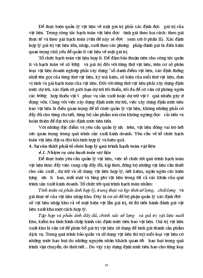 image for page Tổ chức quá trình hạch toán vật liệu