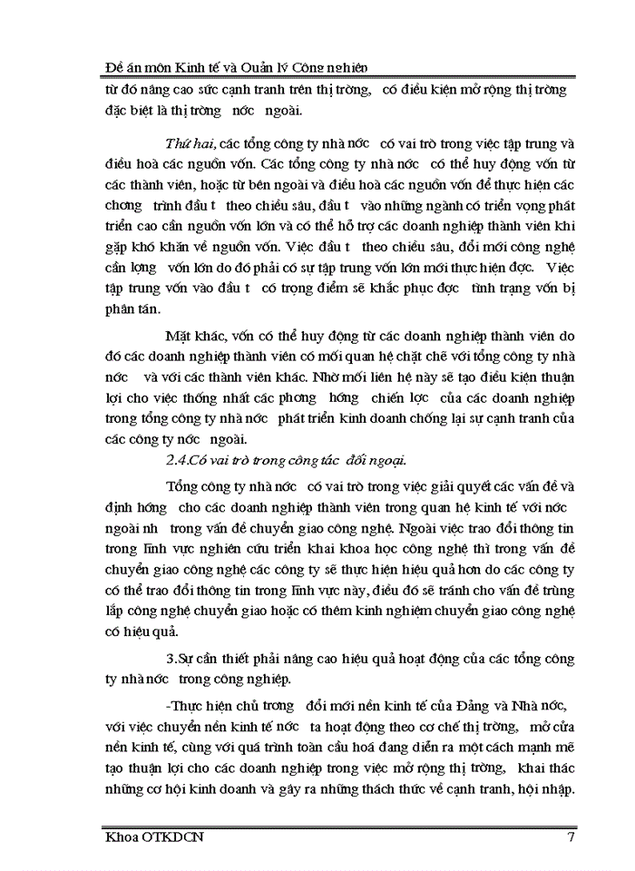 image for page Đánh giá hiệu quả hoạt động của cáC tổng Công ty nhà nước trong Công nghiệp thời gian qua