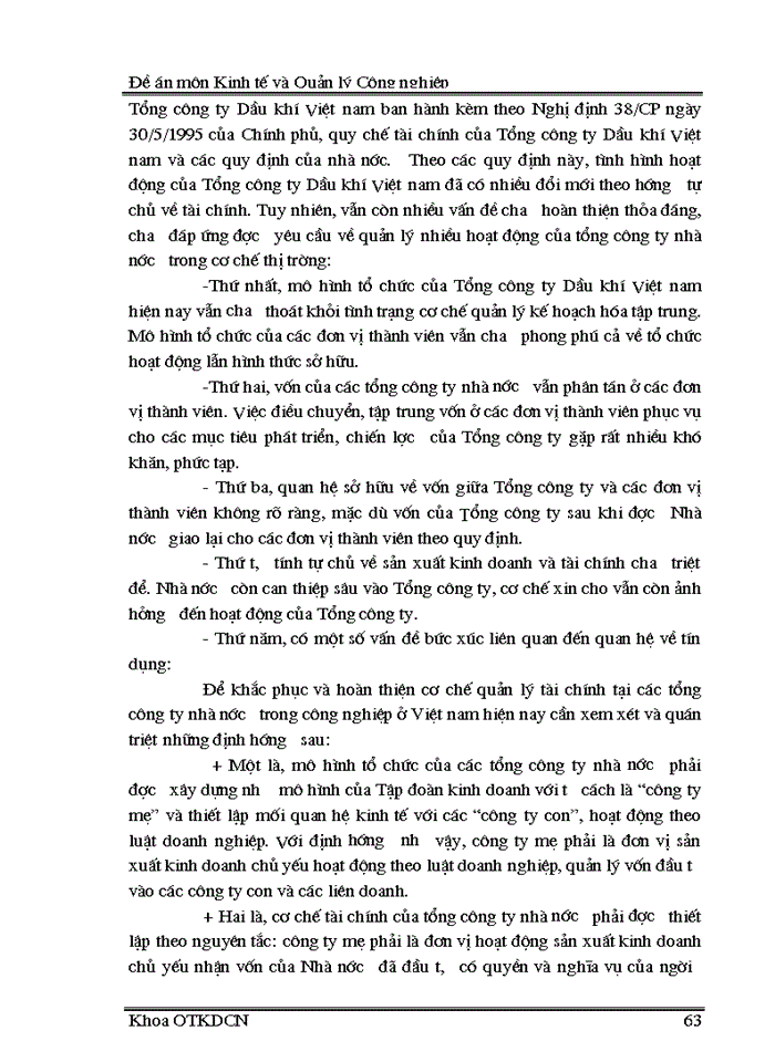 image for page Đánh giá hiệu quả hoạt động của cáC tổng Công ty nhà nước trong Công nghiệp thời gian qua