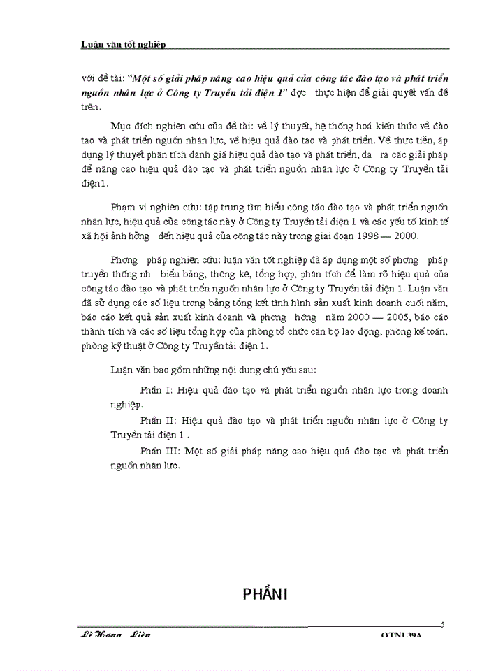 image for page Một số Giải pháp nâng cao hiệu quả của công tác đào tạo và phát triển nguồn nhân lực ở Công ty Truyền tải Điện