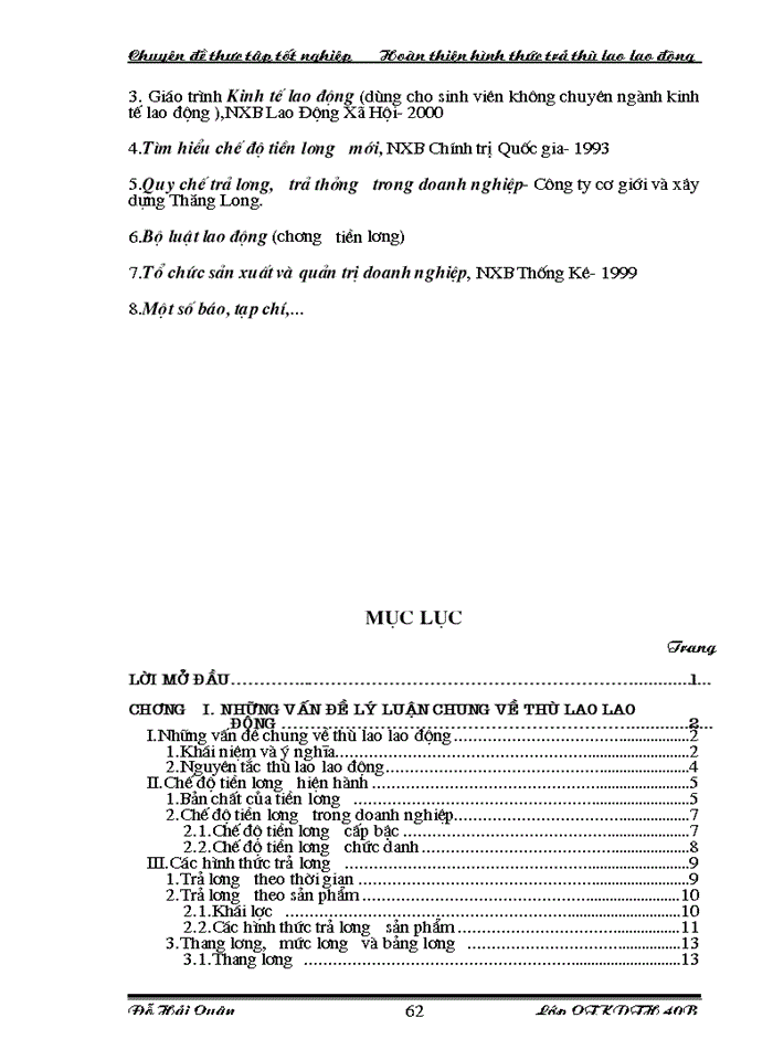 image for page Một số biện pháp hoàn thiện công tác thù lao lao động nhằm tăng năng suất lao động ở Công ty Cơ giới và Xây dựng Thăng Long