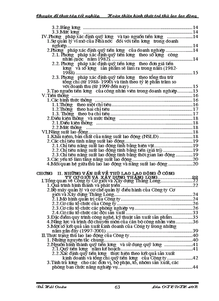 image for page Một số biện pháp hoàn thiện công tác thù lao lao động nhằm tăng năng suất lao động ở Công ty Cơ giới và Xây dựng Thăng Long