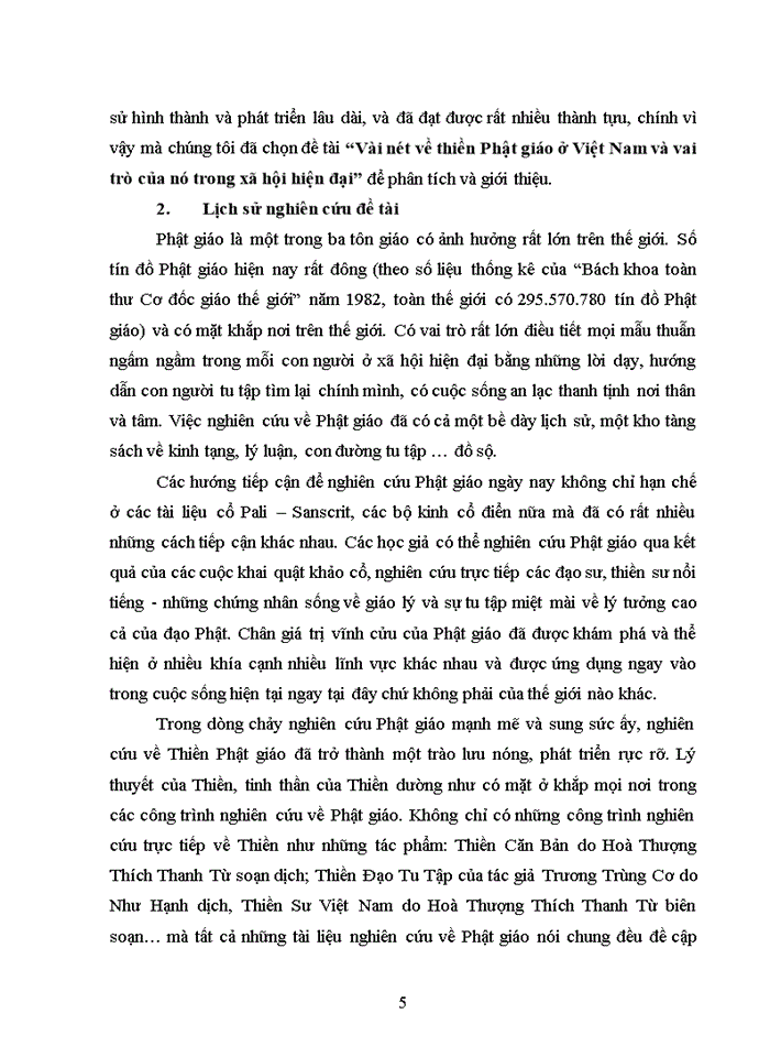 image for page Vài nét về thiền Phật giáo ở Việt Nam và vai trò của nó trong Xã hội hiện đại