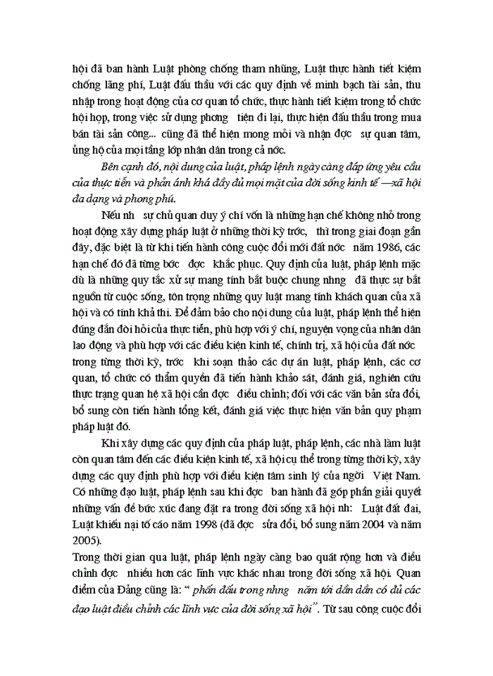 image for page Nâng cao chất lương hoạt động ban hành luật pháp lệnh ở Việt Nam hiện nay