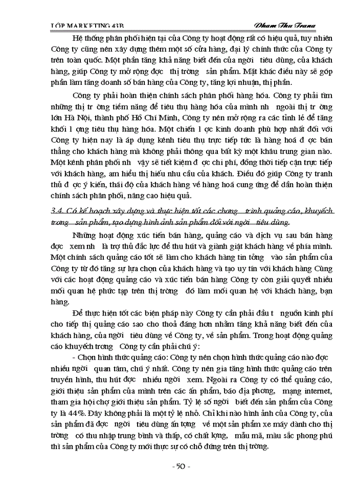 image for page Thực trạng khai thác thị trường xe máy của Công ty TRADIMEXCO Hải Phòng