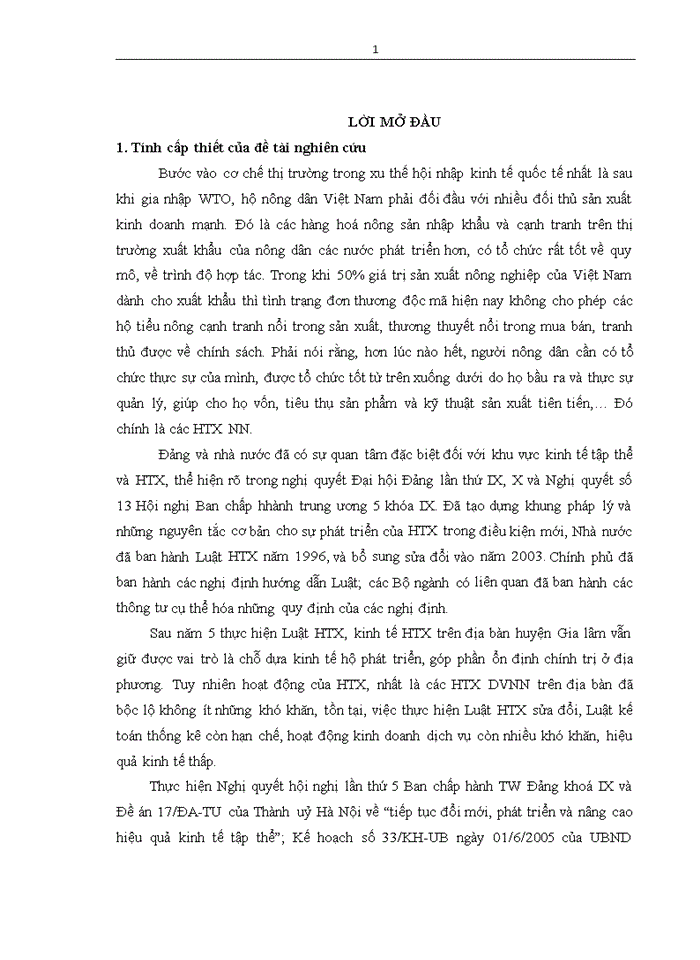 image for page Đổi mới và phát triển HTX Nhà nước ở huyện Gia lâm theo luật HTX năm 2003