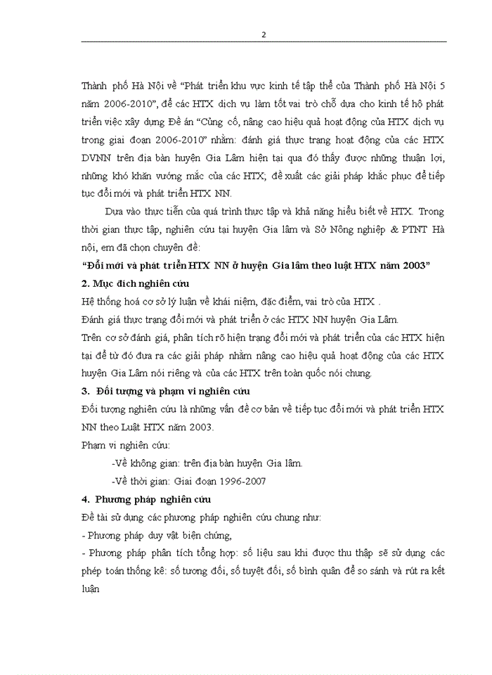 image for page Đổi mới và phát triển HTX Nhà nước ở huyện Gia lâm theo luật HTX năm 2003
