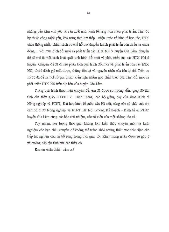 image for page Đổi mới và phát triển HTX Nhà nước ở huyện Gia lâm theo luật HTX năm 2003