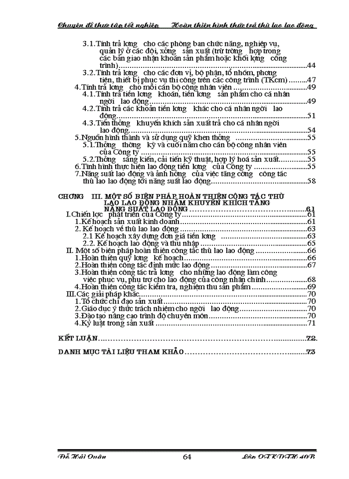 image for page Một số biện pháp hoàn thiện công tác thù lao lao động nhằm tăng năng suất lao động ở Công ty Cơ giới và Xây dựng Thăng Long