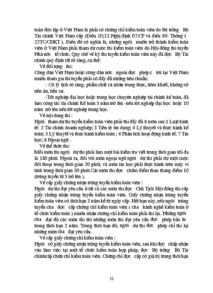 image for page Thực trạng về công tác đào tạo thi tuyển và cấp chứng chỉ Kiểm toán viên ở Việt Nam