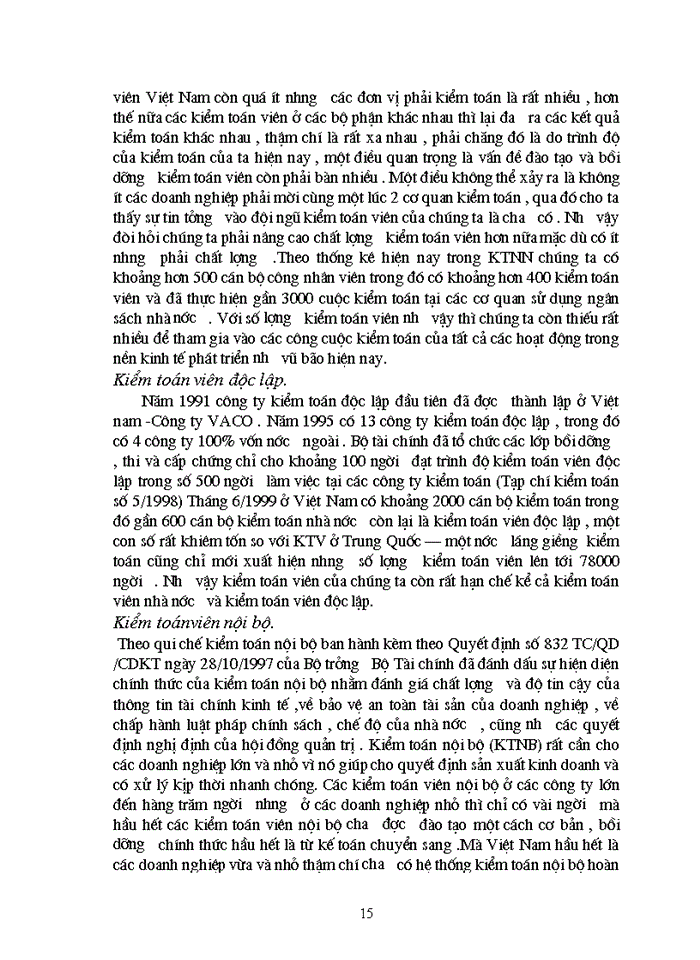 image for page Thực trạng về công tác đào tạo thi tuyển và cấp chứng chỉ Kiểm toán viên ở Việt Nam