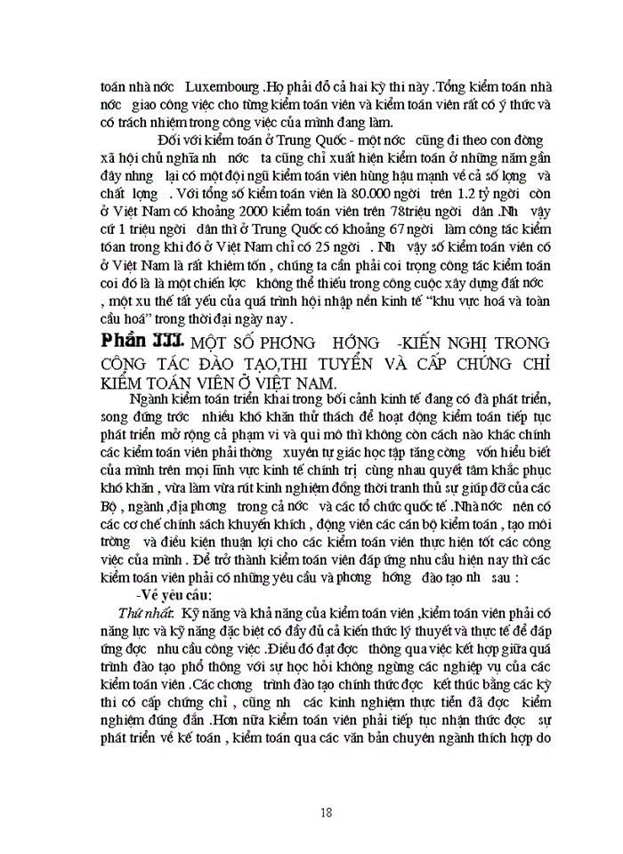 image for page Thực trạng về công tác đào tạo thi tuyển và cấp chứng chỉ Kiểm toán viên ở Việt Nam