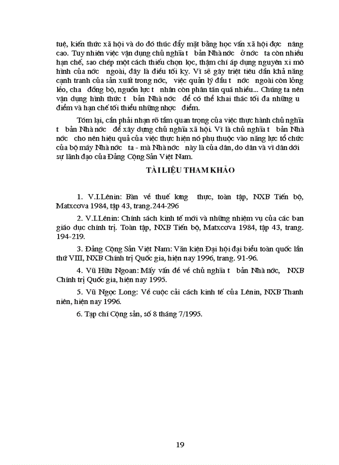 image for page Lý luận của lê nin về chủ nghĩa tư bản nhà nước trong thời kỳ quá độ lên Chủ nghĩa Xã hội và sự vận dụng lý luận đó ở Việt Nam hiện nay