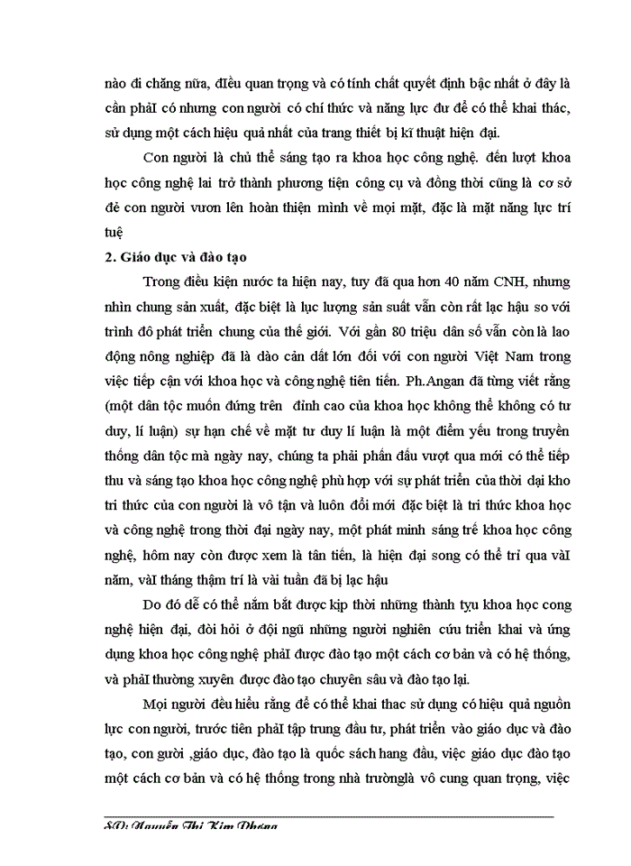 image for page Vai trò của khoa học công nghệ đối với sự phát triển Công nghiệp Việt Nam