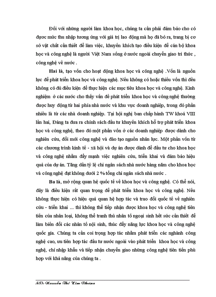 image for page Vai trò của khoa học công nghệ đối với sự phát triển Công nghiệp Việt Nam