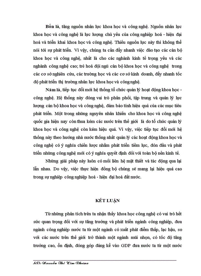 image for page Vai trò của khoa học công nghệ đối với sự phát triển Công nghiệp Việt Nam
