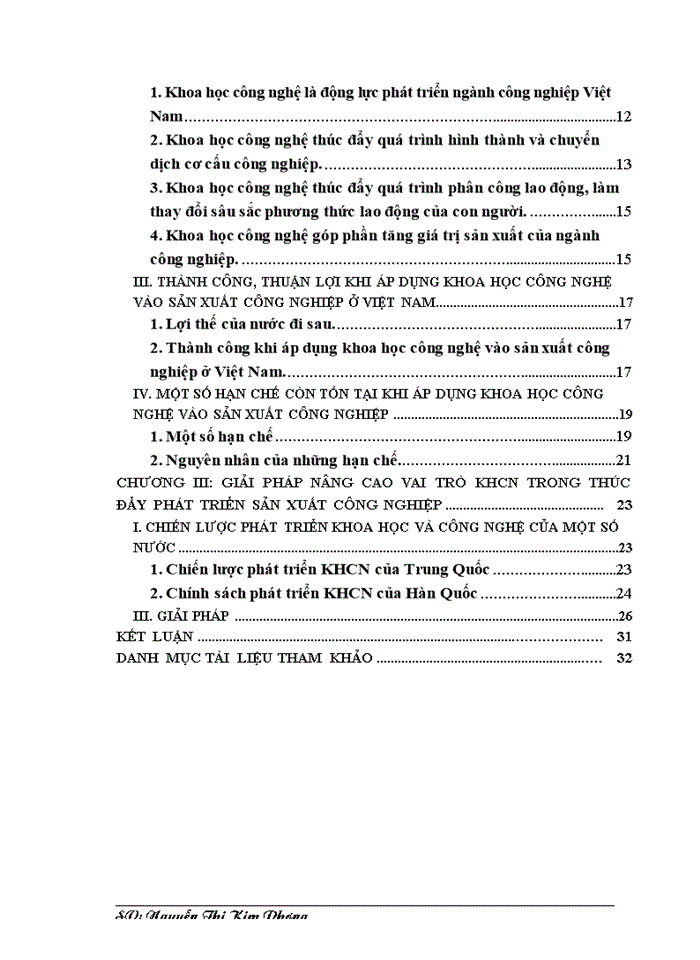 image for page Vai trò của khoa học công nghệ đối với sự phát triển Công nghiệp Việt Nam