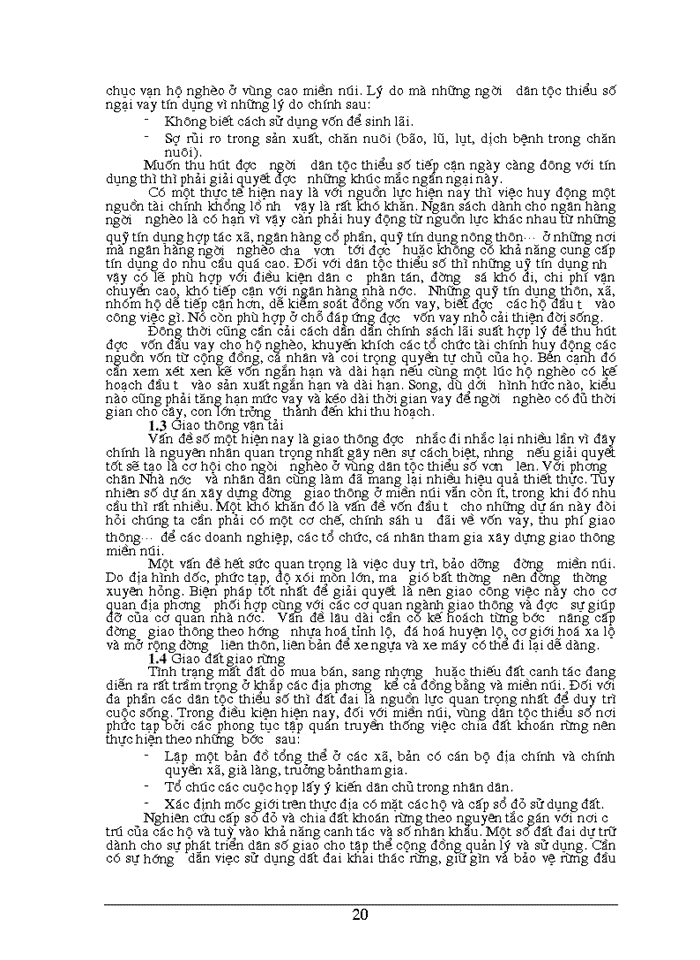 image for page Chính sách xoá đói giảm nghèo đối với đồng bào các dân tộc thiểu số ở nước ta trong giai đoạn hiện nay thực trạng và Giải pháp