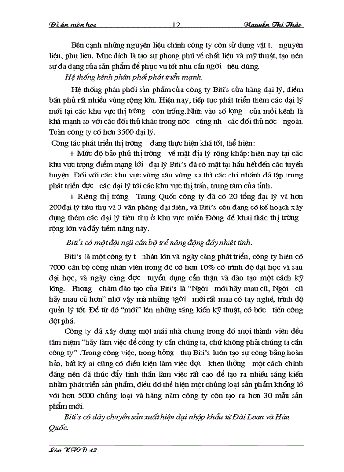 image for page Chiến lược thâm nhập thị trường Trung Quốc của Công ty biti s