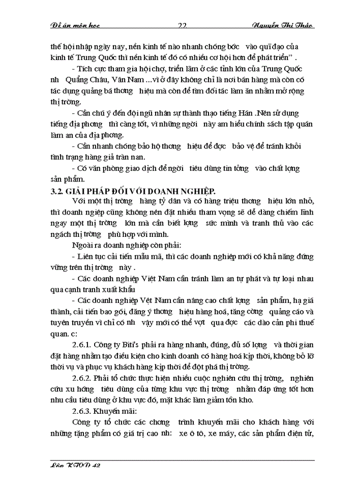 image for page Chiến lược thâm nhập thị trường Trung Quốc của Công ty biti s