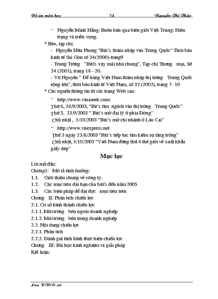 image for page Chiến lược thâm nhập thị trường Trung Quốc của Công ty biti s