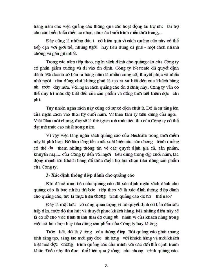 image for page Phân tích chương trình quảng cáo của Công ty Nestcafe