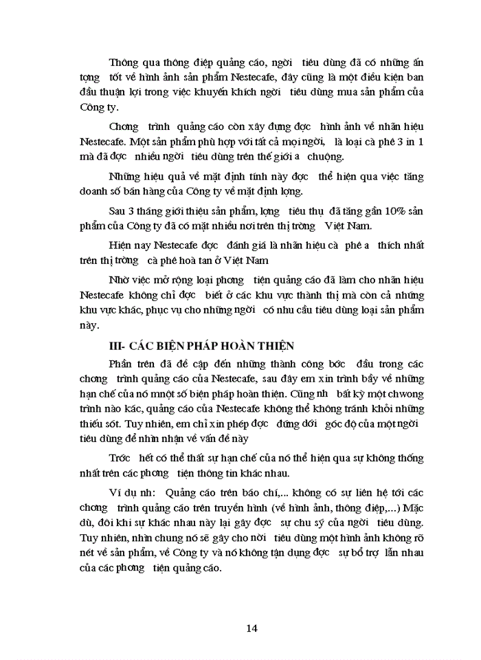 image for page Phân tích chương trình quảng cáo của Công ty Nestcafe