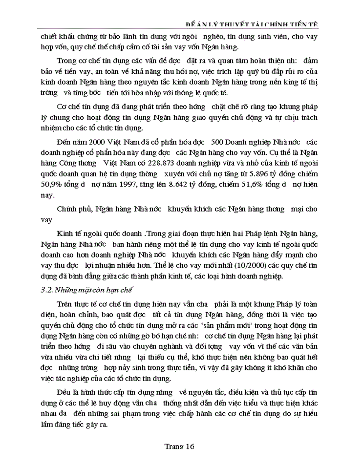 image for page Thực trạng và Giải pháp nâng cao hiệu quả hoạt động tín dụng của Ngân hàng Thương mại đối với các Doanh nghiệp ngoài quốc doanh