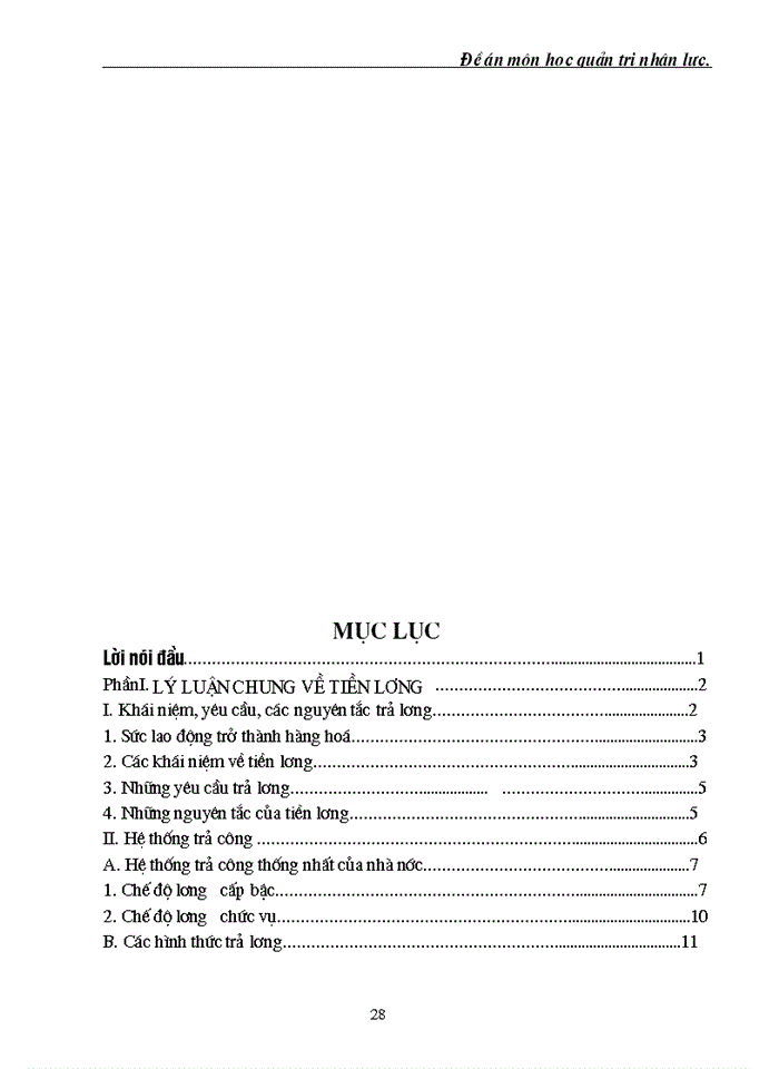 image for page Đề án môn học quản trị nhân lự