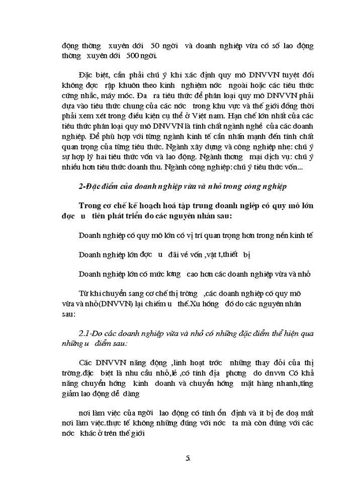 Vai trò của Doanh nghiệp vừa và nhỏ ở Việt Nam và những biên pháp tạo điều kiện phát triển Doanh nghiệp vừa và nhỏ