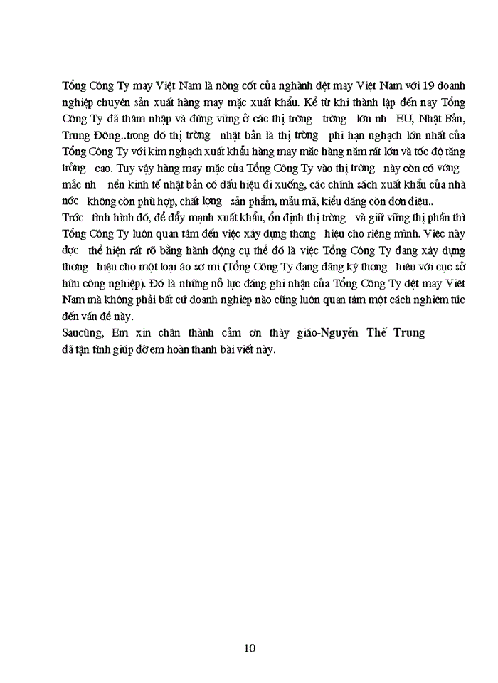 image for page Thị trường dệt may Việt Nam và Thế Giới trong thời gian qua