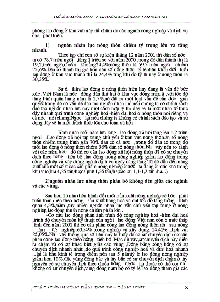 image for page Thực trạng và Một số Giải pháp phát triển nguồn nhân lực Nông thôn phục vụ Công nghiệp hóa - Hiện đại hóa đất nước
